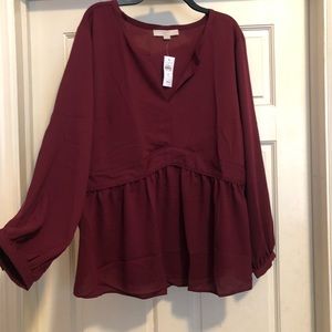 Brand New Ann Taylor Loft Plus Blouse Size 20